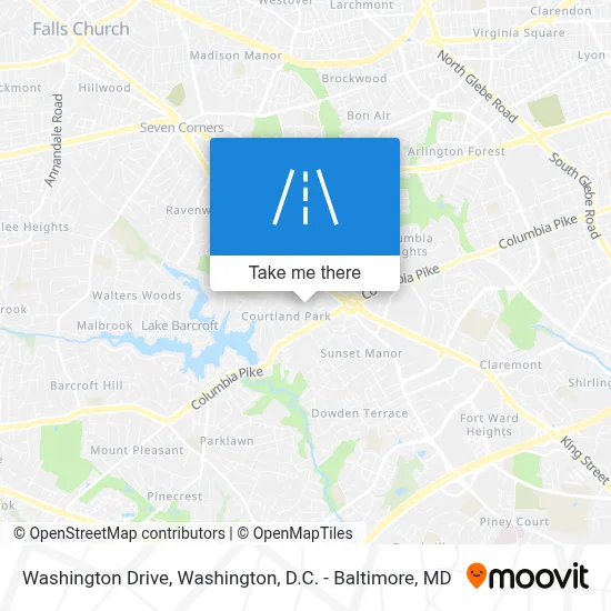 Washington Drive map