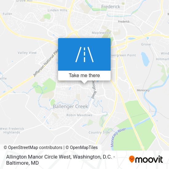 Allington Manor Circle West map
