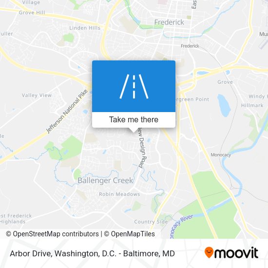 Arbor Drive map