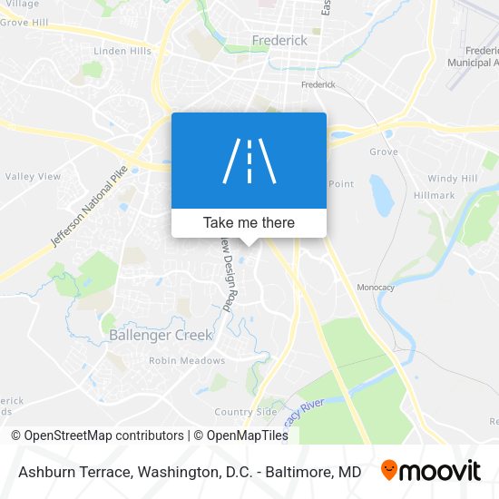 Ashburn Terrace map