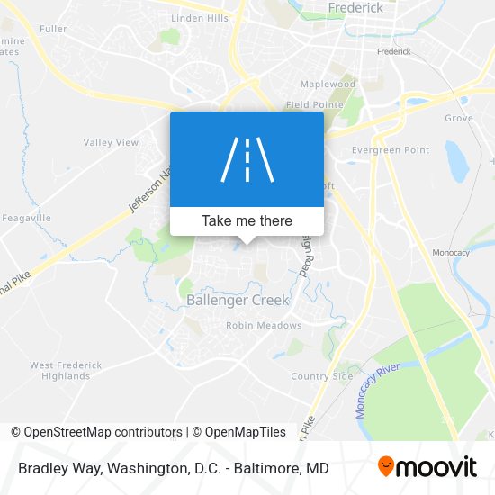 Mapa de Bradley Way