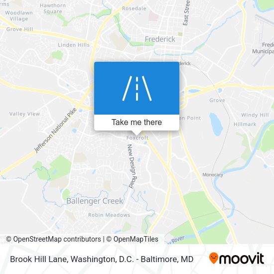 Brook Hill Lane map