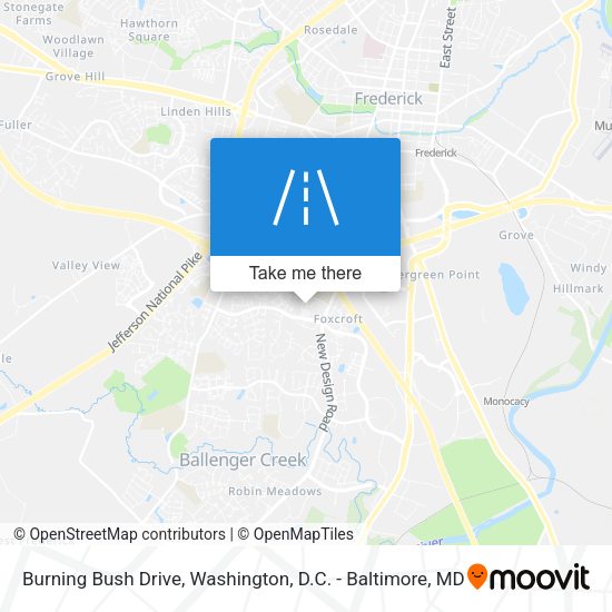 Burning Bush Drive map
