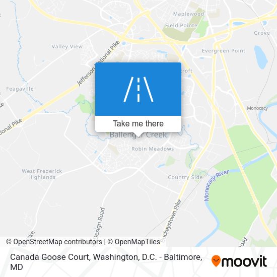 Canada Goose Court map