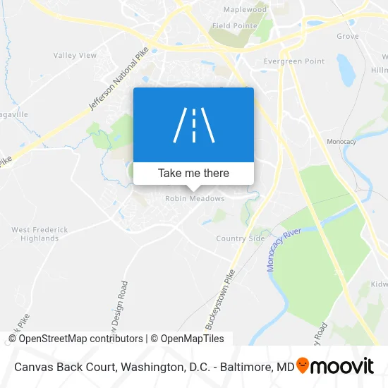 Canvas Back Court map