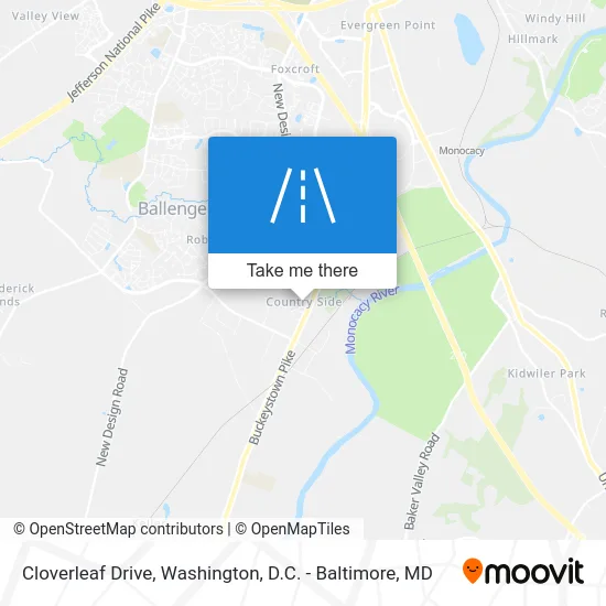 Cloverleaf Drive map