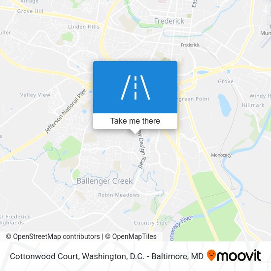 Cottonwood Court map