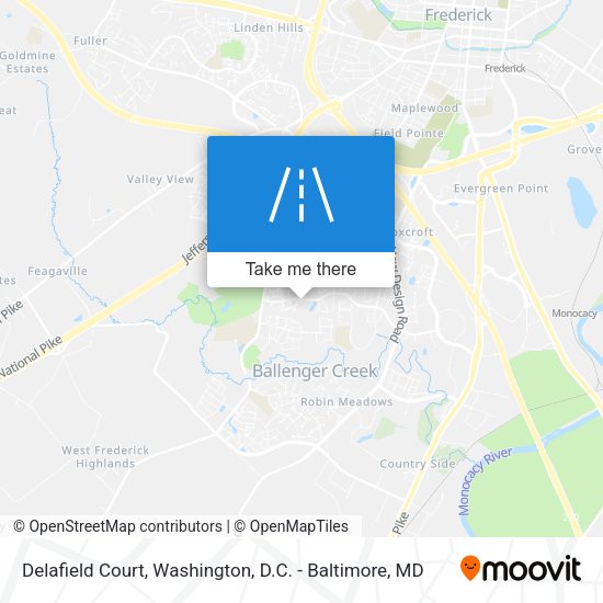 Mapa de Delafield Court