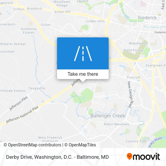 Derby Drive map