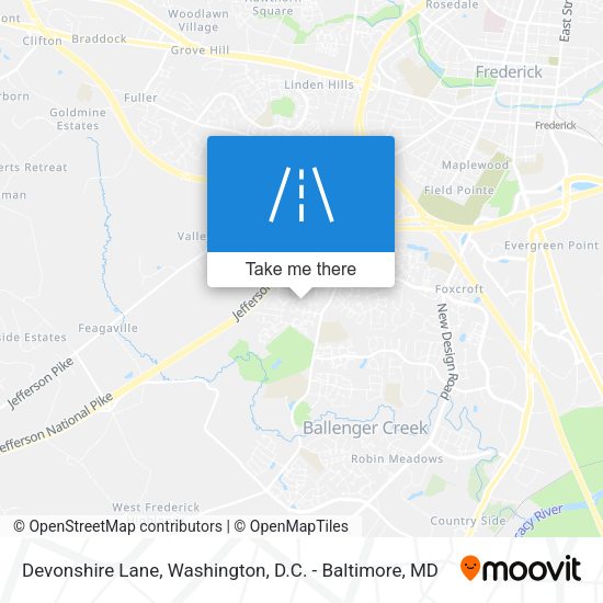 Devonshire Lane map