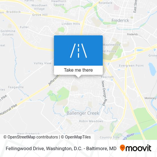Fellingwood Drive map
