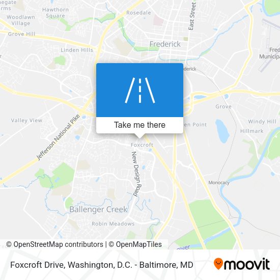 Foxcroft Drive map