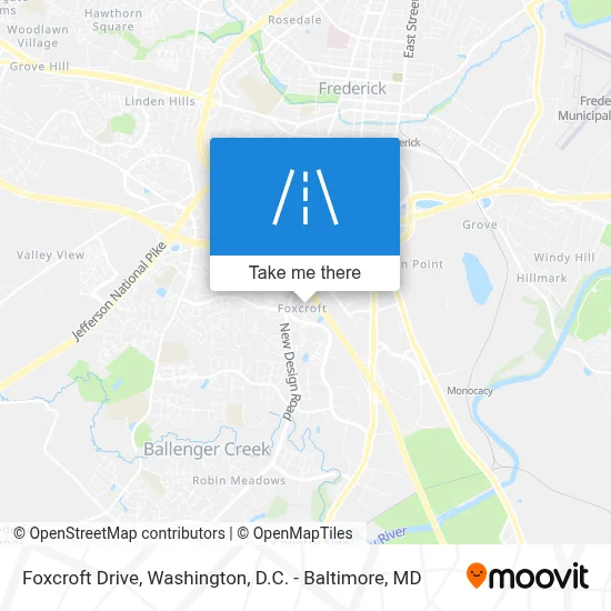 Foxcroft Drive map