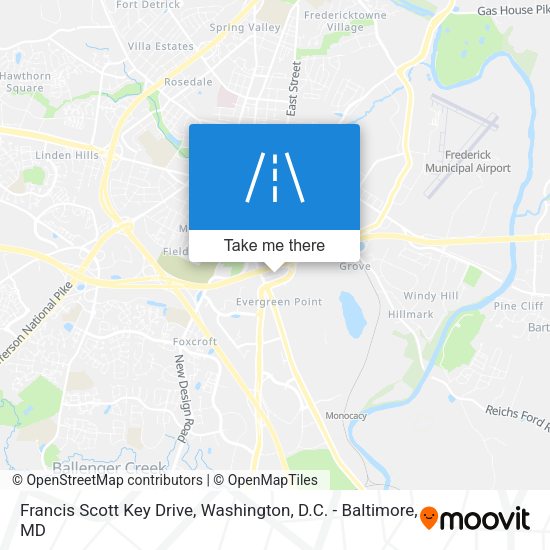 Francis Scott Key Drive map