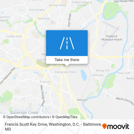 Francis Scott Key Drive map