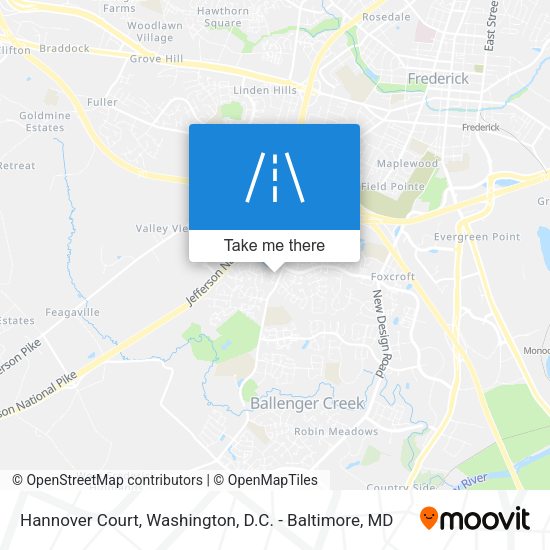 Mapa de Hannover Court