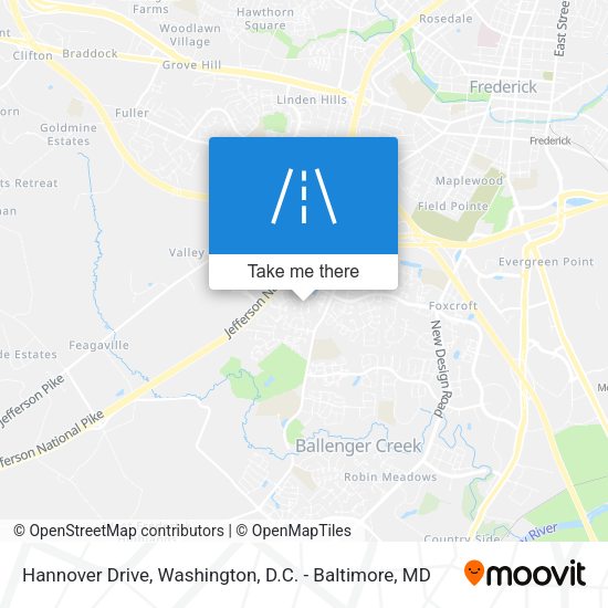 Hannover Drive map