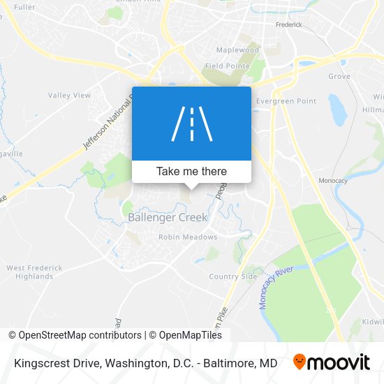 Kingscrest Drive map