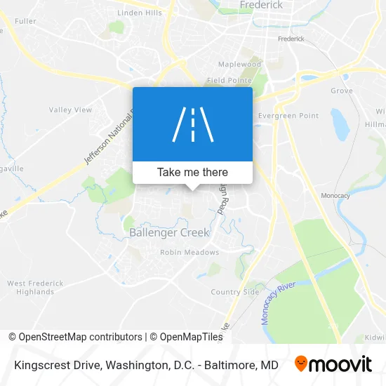 Kingscrest Drive map