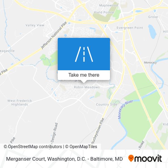 Merganser Court map