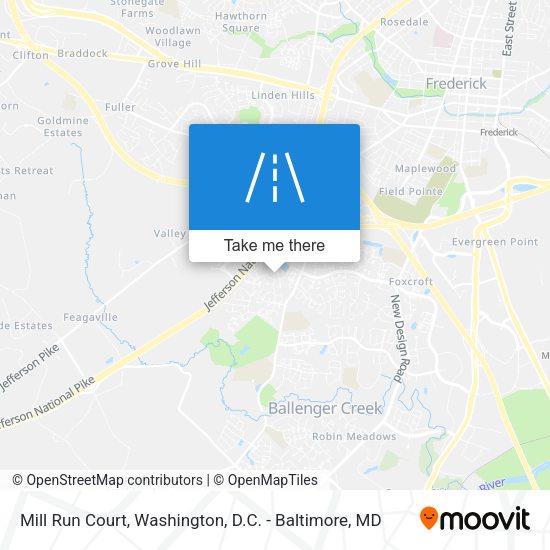 Mill Run Court map