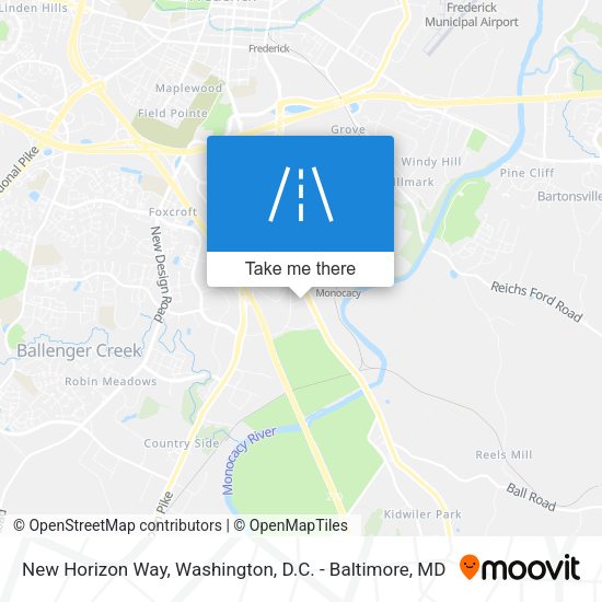 New Horizon Way map