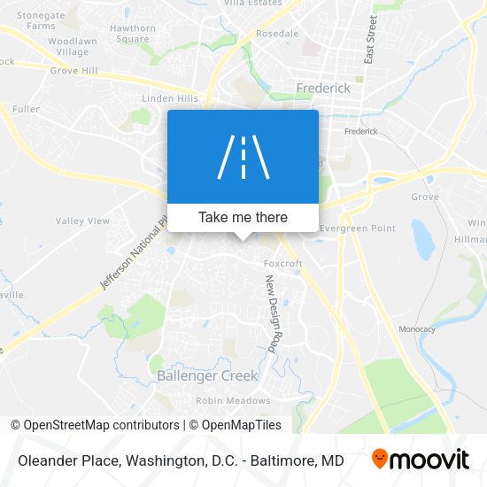 Oleander Place map