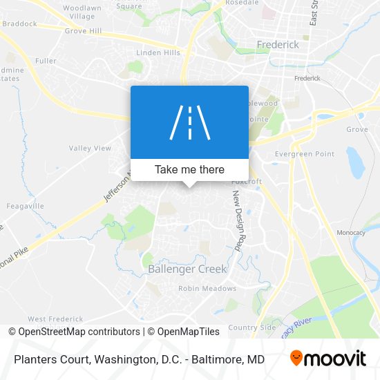 Planters Court map