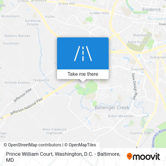 Prince William Court map