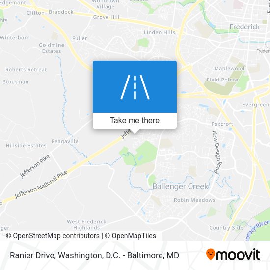 Ranier Drive map