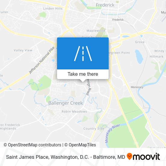 Saint James Place map