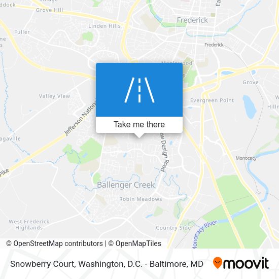 Snowberry Court map