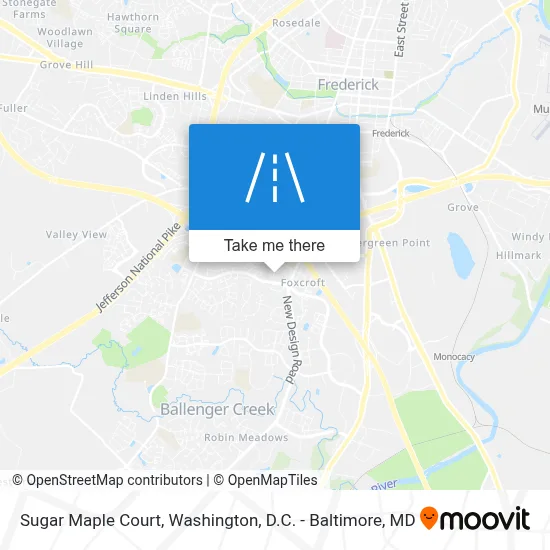 Sugar Maple Court map