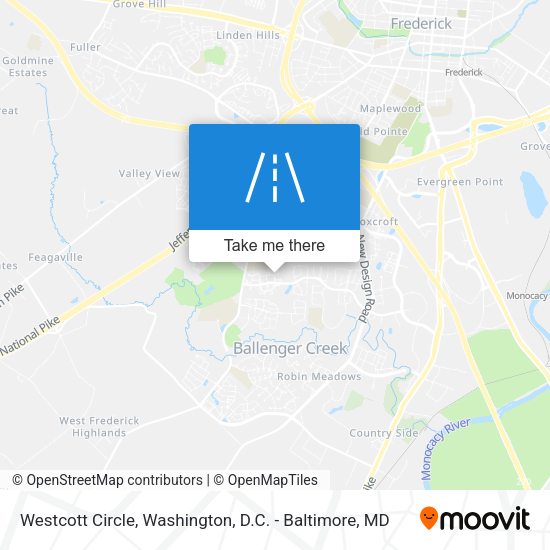 Westcott Circle map