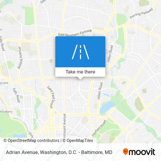 Adrian Avenue map
