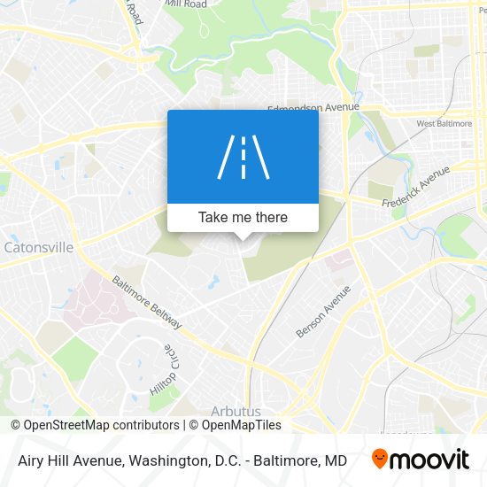 Mapa de Airy Hill Avenue