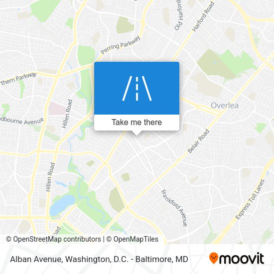 Alban Avenue map