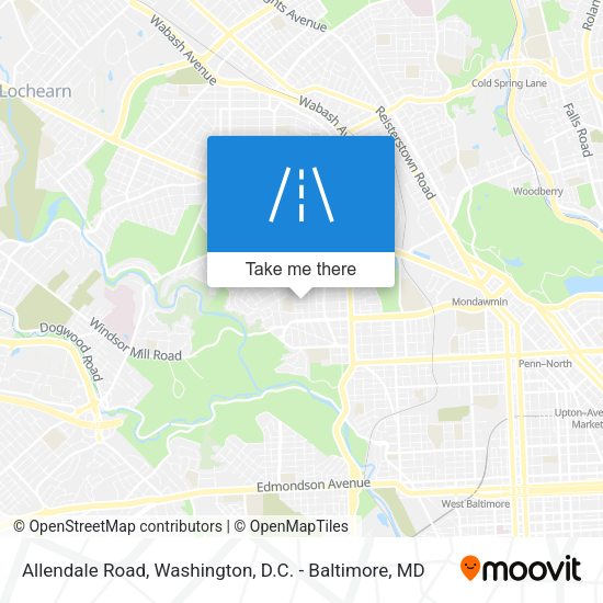 Mapa de Allendale Road