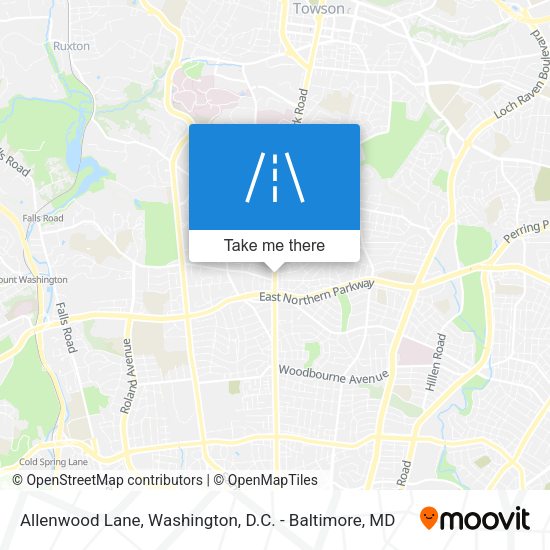 Allenwood Lane map