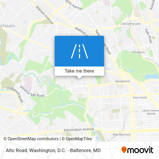 Mapa de Alto Road