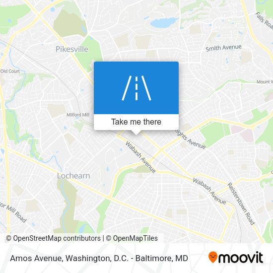 Mapa de Amos Avenue