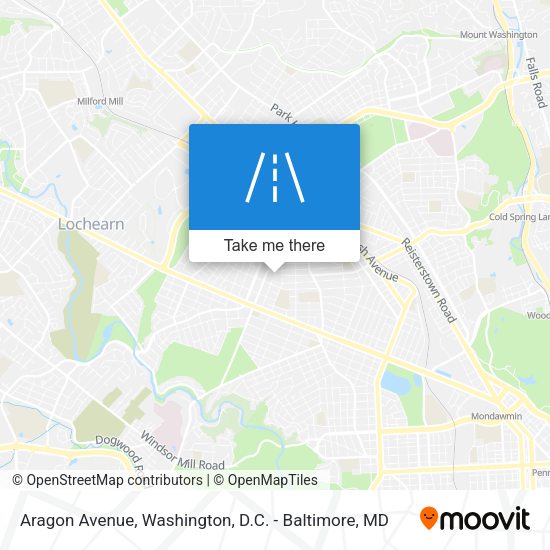 Mapa de Aragon Avenue