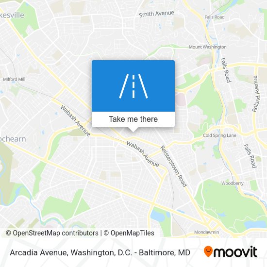 Arcadia Avenue map
