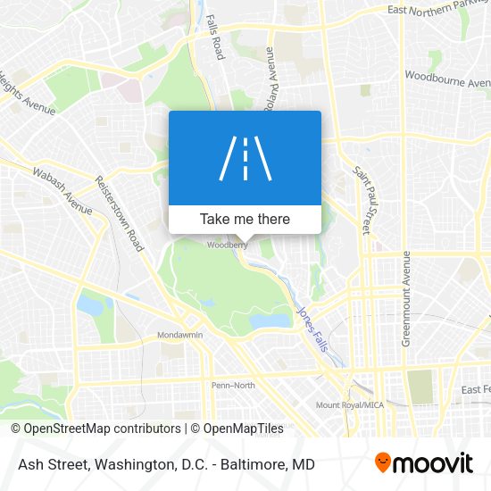 Ash Street map