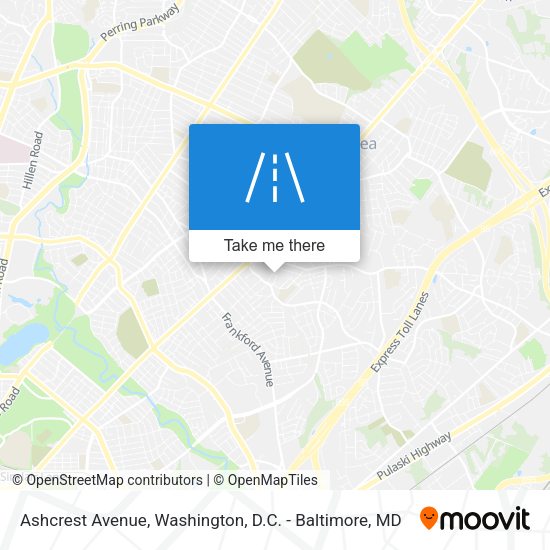 Ashcrest Avenue map