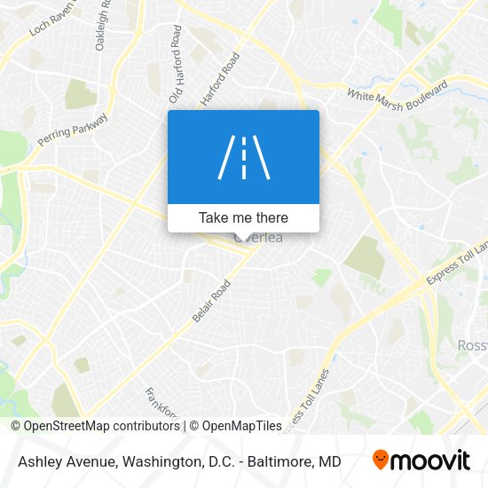 Mapa de Ashley Avenue