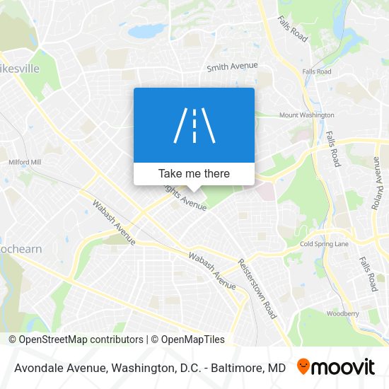 Avondale Avenue map