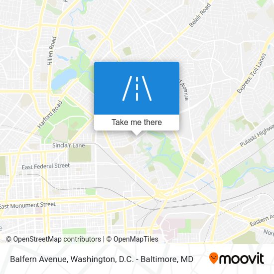 Balfern Avenue map