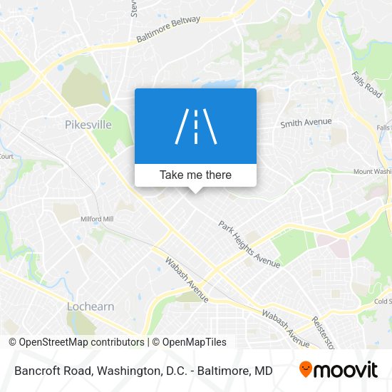 Bancroft Road map