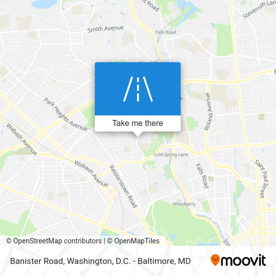 Banister Road map